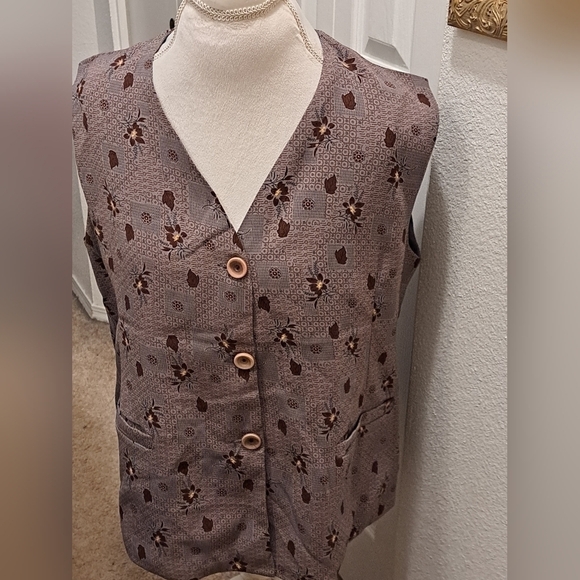 Ofreek Jackets & Blazers - Ofreek Women's Floral Button Down Vest